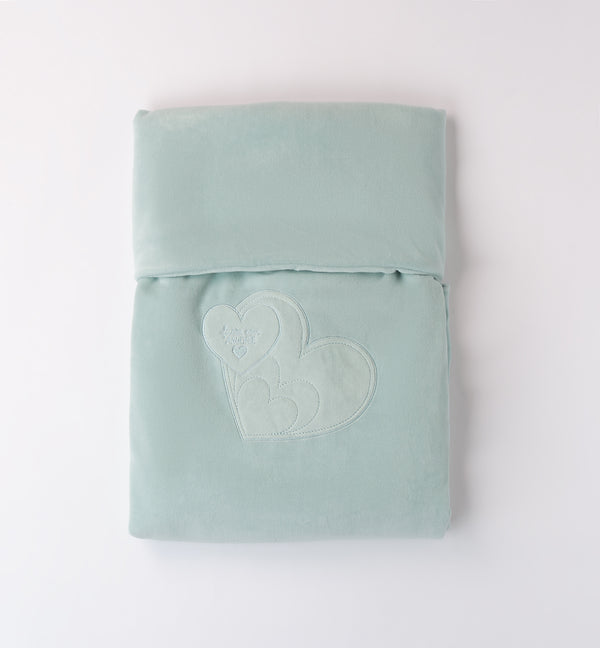 COPERTA LAVORATA CUORE
