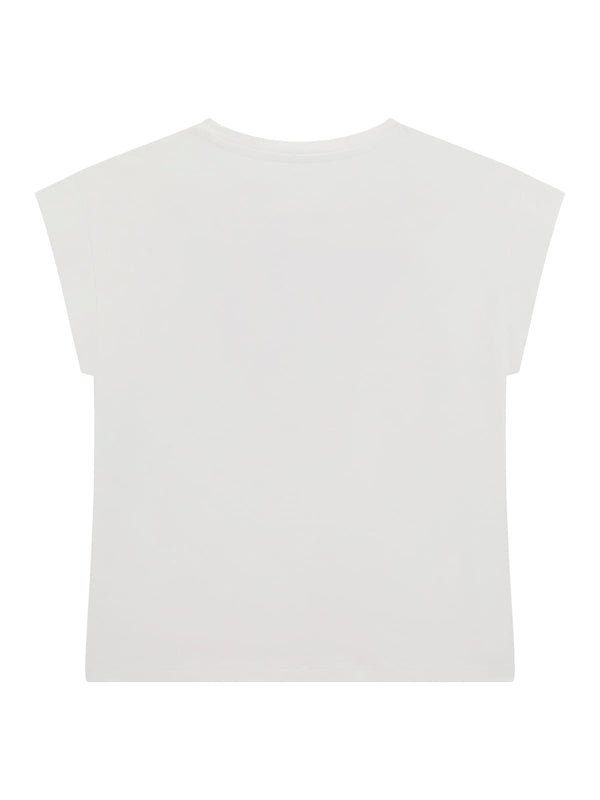 T.SHIRT LOGO TRIANGOLO CON PAILETTES