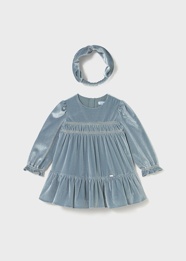 VESTITO VELLUTO FASCIA CAPELLI MAYORAL