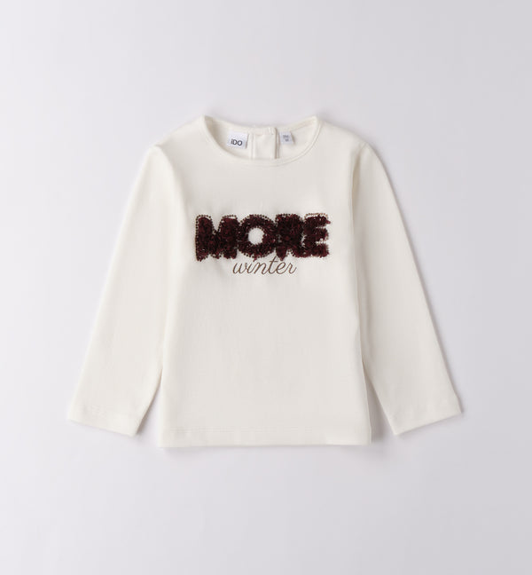 SHIRT CON SCRITTA IN RILIEVO