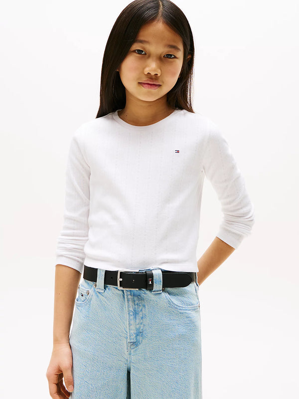 TOP SLIM FIT MANICA LUNGA TOMMY
