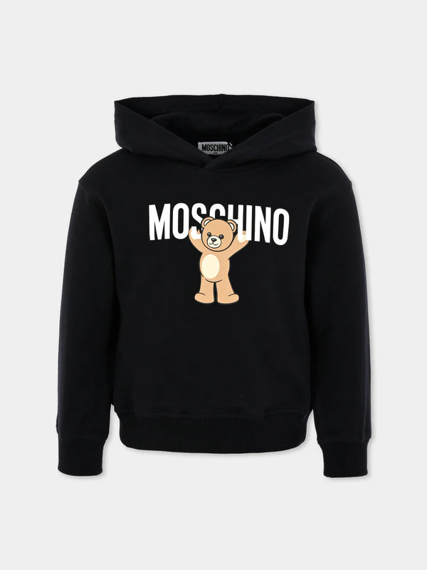 FELPA CAPPUCCIO MOSCHINO HUF09F