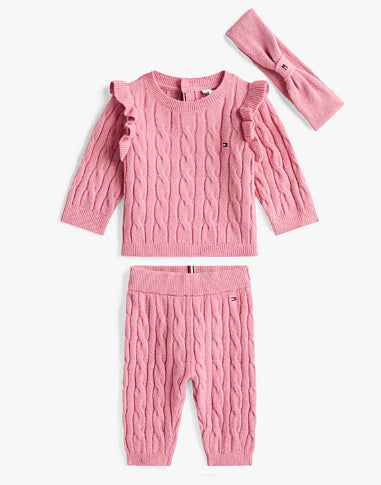 COMPLETINO TOMMY  2 PZ CON FASCIA CAPELLI IN BOX REGALO