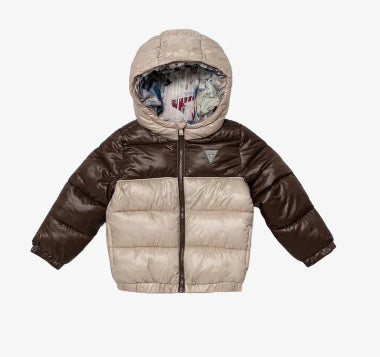 PADDED HOODED JACKET W/ZIP GUESS