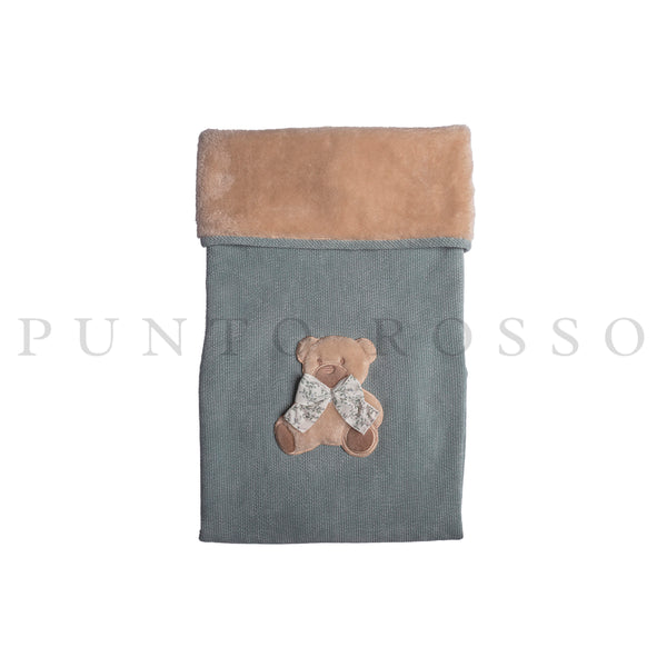 COPERTA IN VELLUTO E PELLICCIA