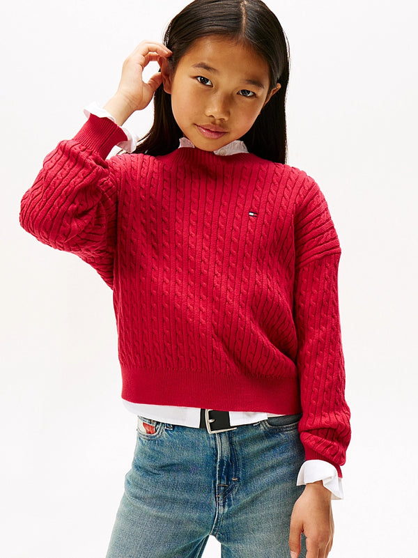 PULLOVER IN MAGLIA INTRECCIATA TOMMY