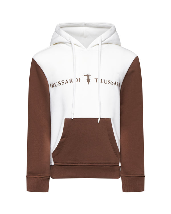 FELPA BICOLORE TRUSSARDI